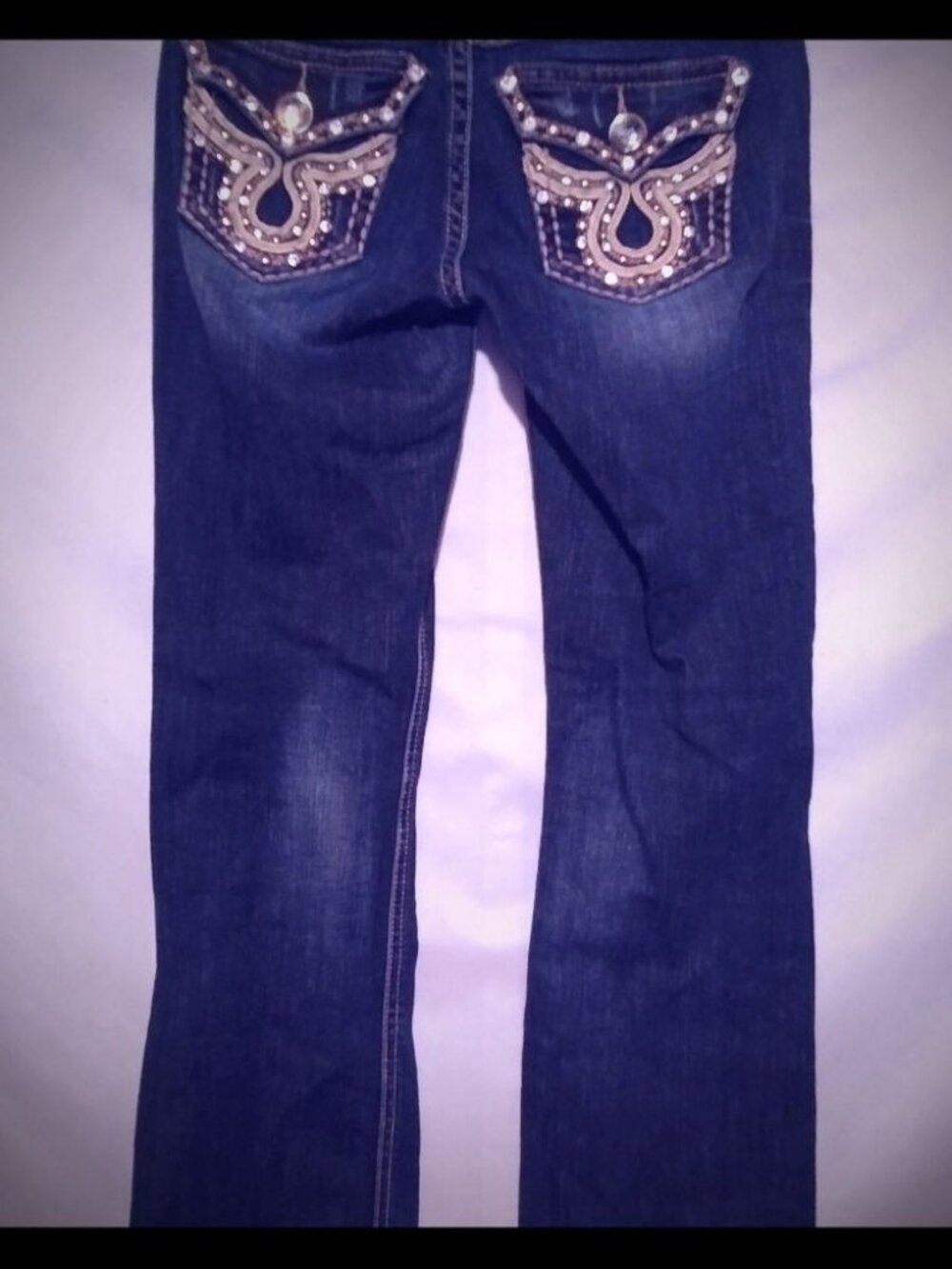 LA Idol 1 28x27 Big Diamond Flap Pocket Jeans